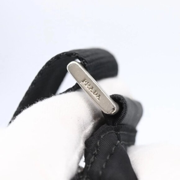 PRADA Shoulder Bag Nylon Black Silver Auth - Picture 11 of 16